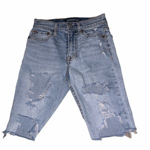 Aeropostale Distressed Denim Shorts